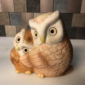 Ceramic Hugging Owls